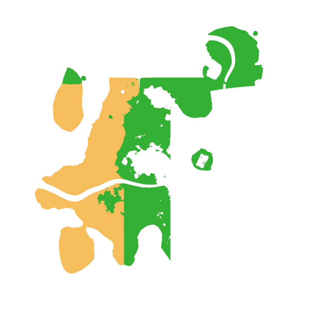 Biome Rust Map: Procedural Map, Size: 2500, Seed: 93857230