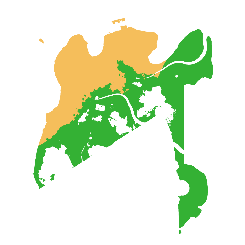 Biome Rust Map: Procedural Map, Size: 2800, Seed: 2154352