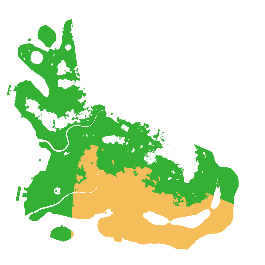 Biome Rust Map: Procedural Map, Size: 3700, Seed: 14433404