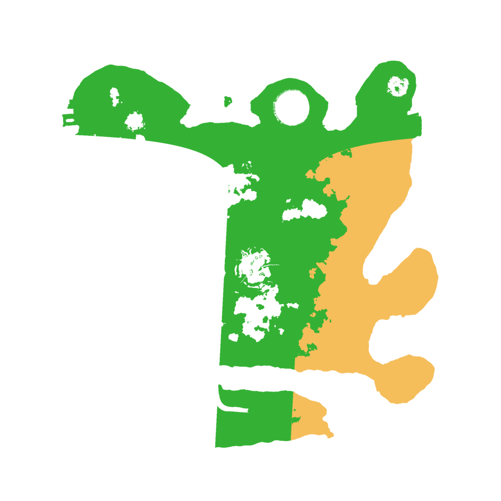 Biome Rust Map: Procedural Map, Size: 2500, Seed: 27786945