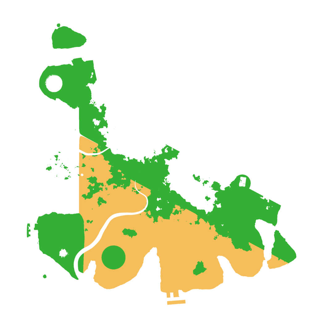 Biome Rust Map: Procedural Map, Size: 3500, Seed: 92458171