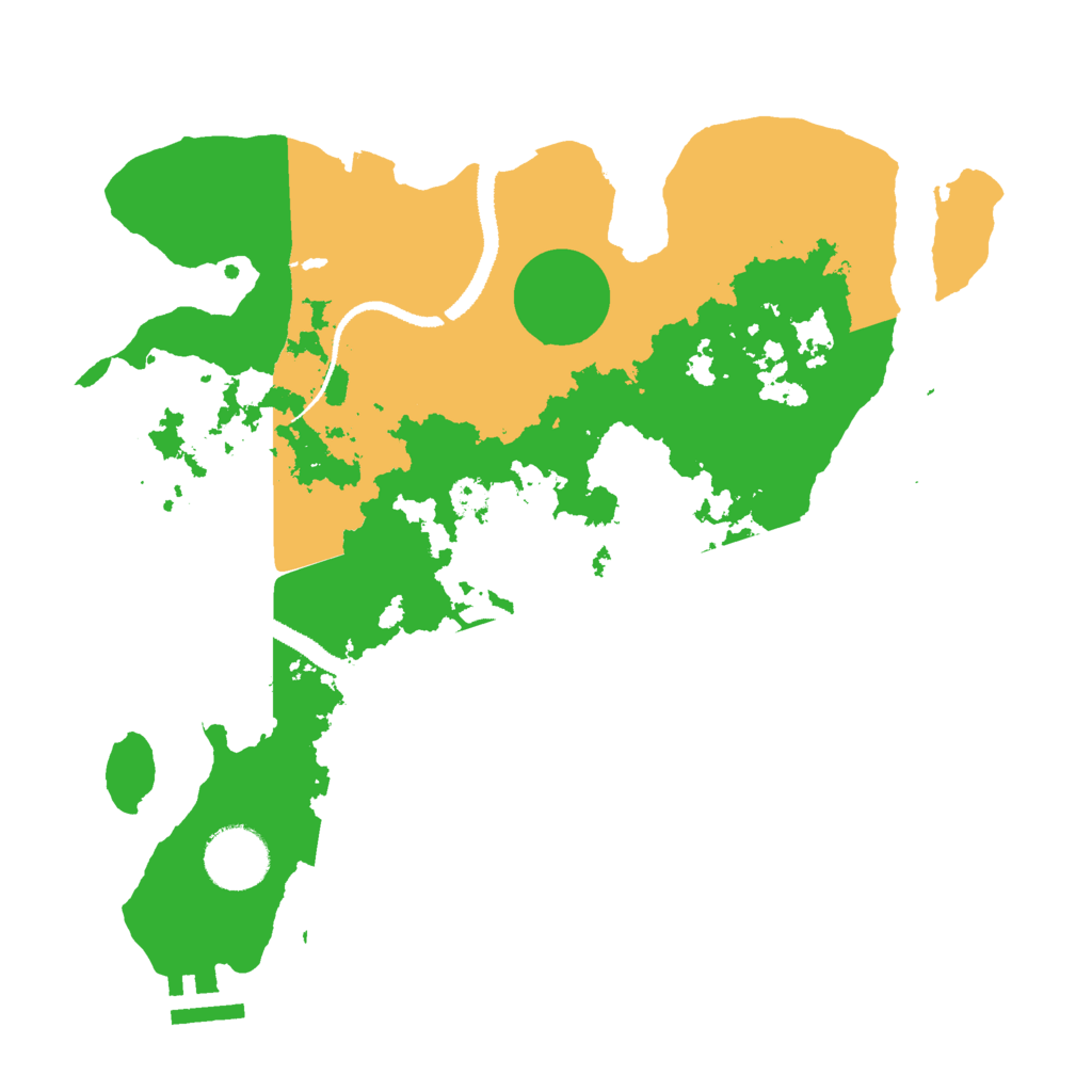Biome Rust Map: Procedural Map, Size: 3000, Seed: 190280