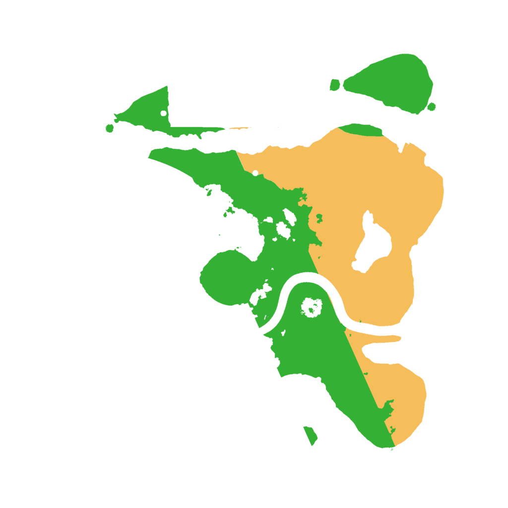 Biome Rust Map: Procedural Map, Size: 2500, Seed: 109420