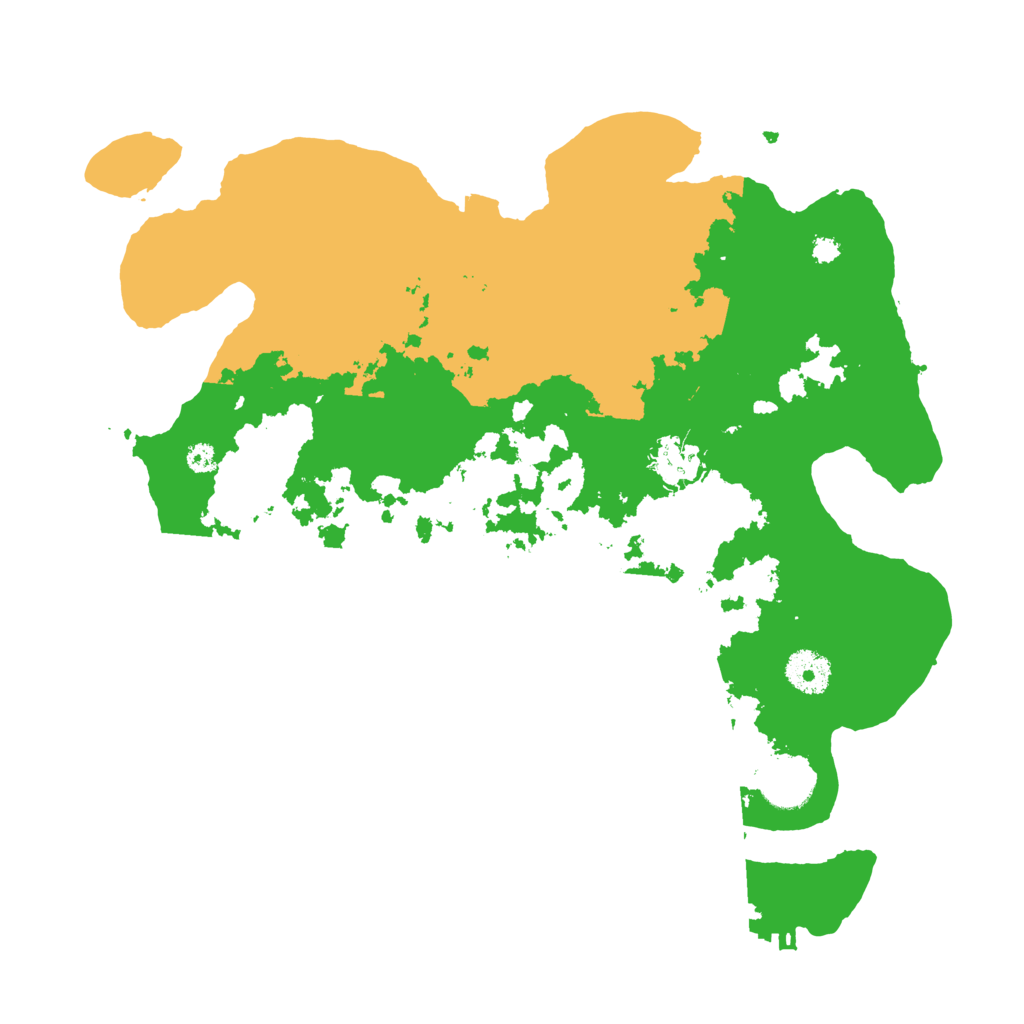 Biome Rust Map: Procedural Map, Size: 3500, Seed: 8234825