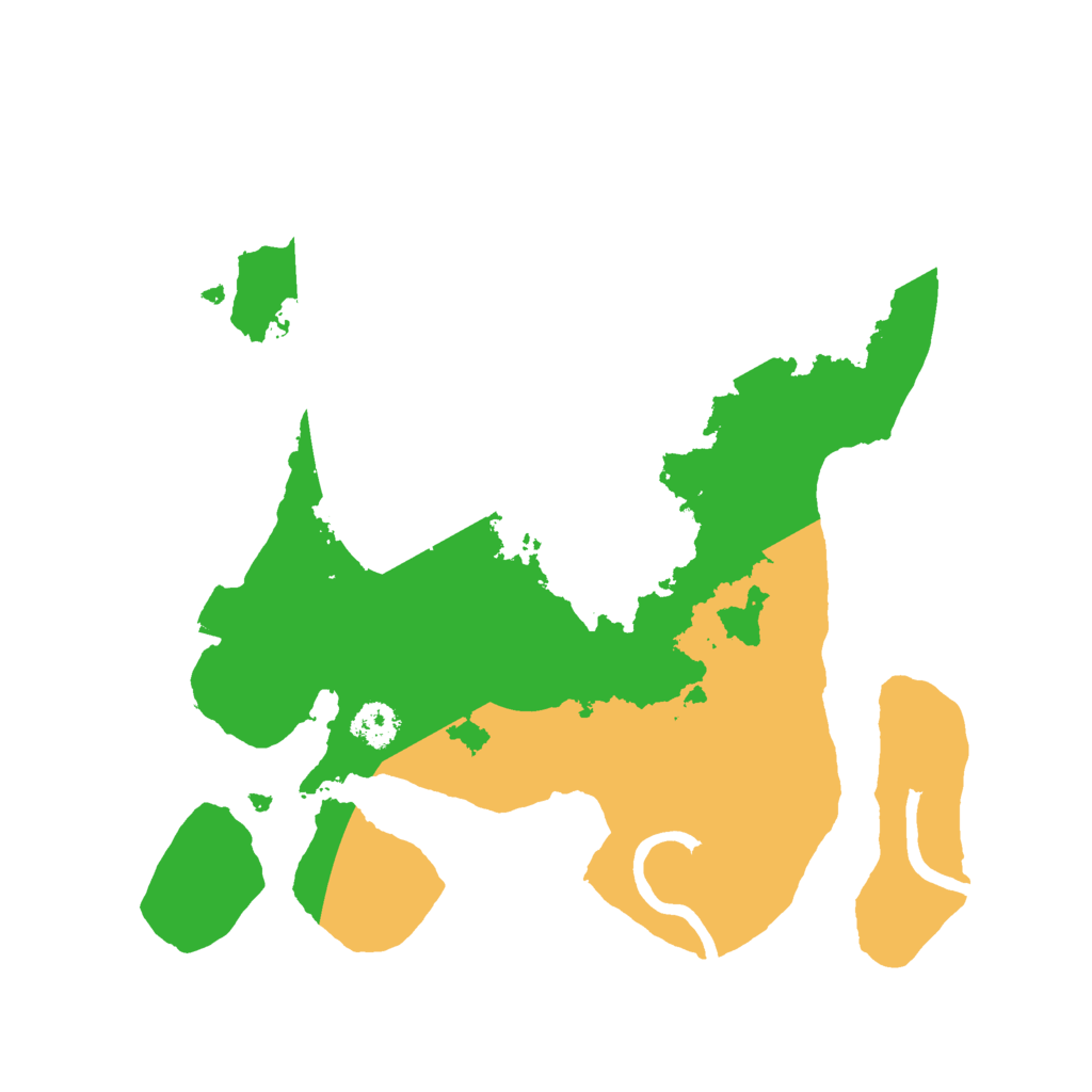 Biome Rust Map: Procedural Map, Size: 2500, Seed: 2385935