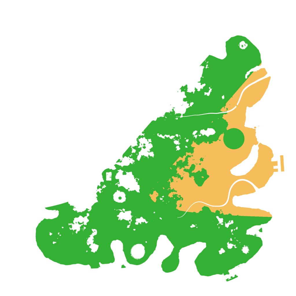 Biome Rust Map: Procedural Map, Size: 3700, Seed: 685580516
