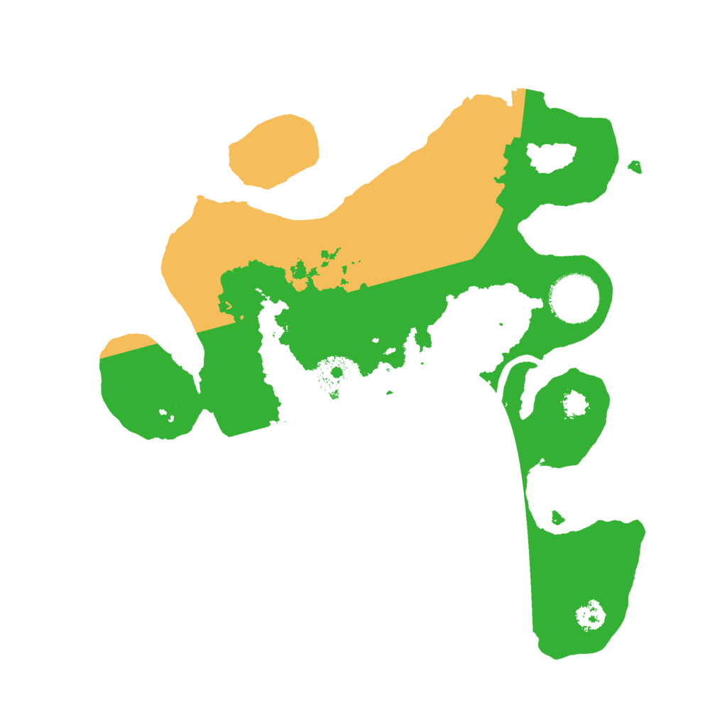 Biome Rust Map: Procedural Map, Size: 2600, Seed: 1395263724