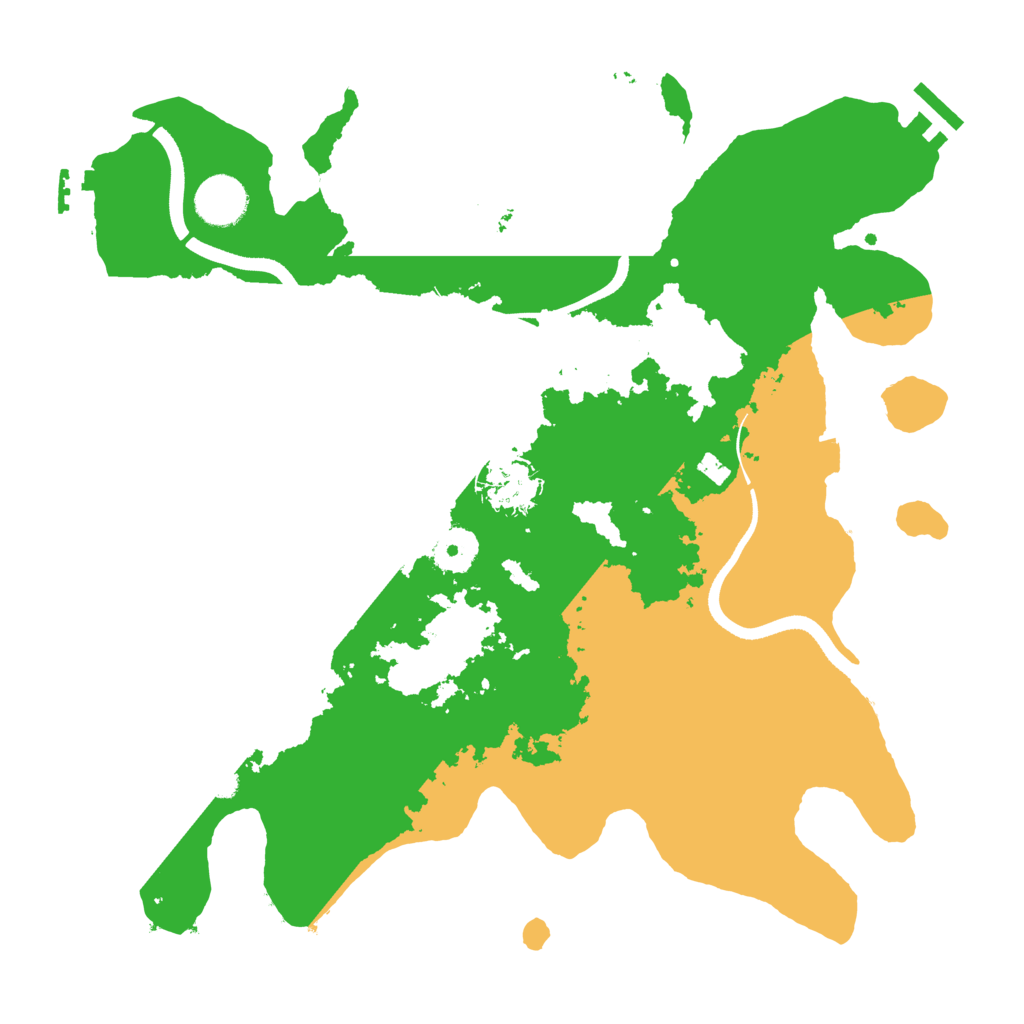 Biome Rust Map: Procedural Map, Size: 3500, Seed: 1830054250