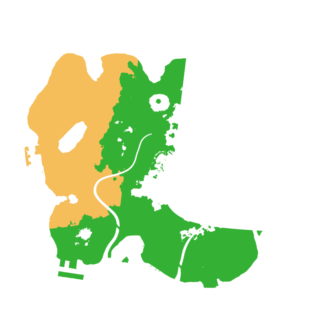 Biome Rust Map: Procedural Map, Size: 2500, Seed: 1724742995