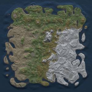 Thumbnail Rust Map: Procedural Map, Size: 5200, Seed: 3500, 19 Monuments