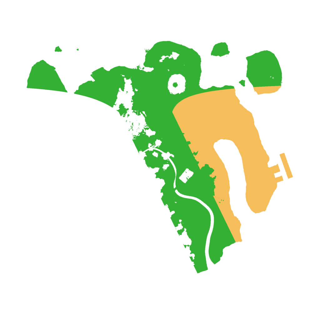 Biome Rust Map: Procedural Map, Size: 2500, Seed: 28977