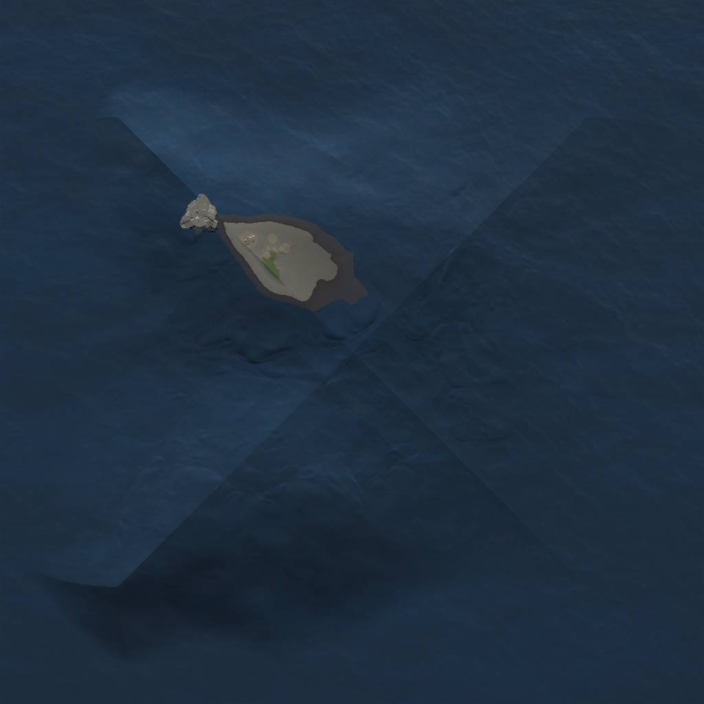 Rust Map: Procedural Map, Size: 1000, Seed: 1493328903, 3 Monuments