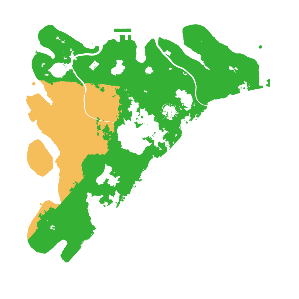 Biome Rust Map: Procedural Map, Size: 3500, Seed: 37834724