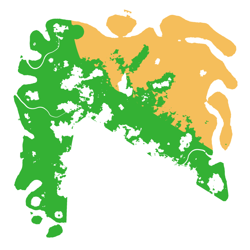 Biome Rust Map: Procedural Map, Size: 4800, Seed: 445302540