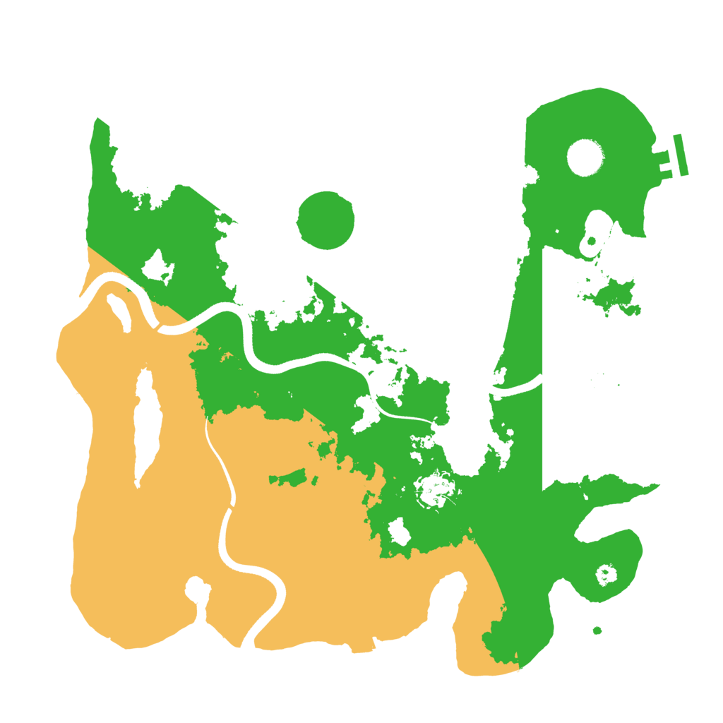 Biome Rust Map: Procedural Map, Size: 3500, Seed: 59628037