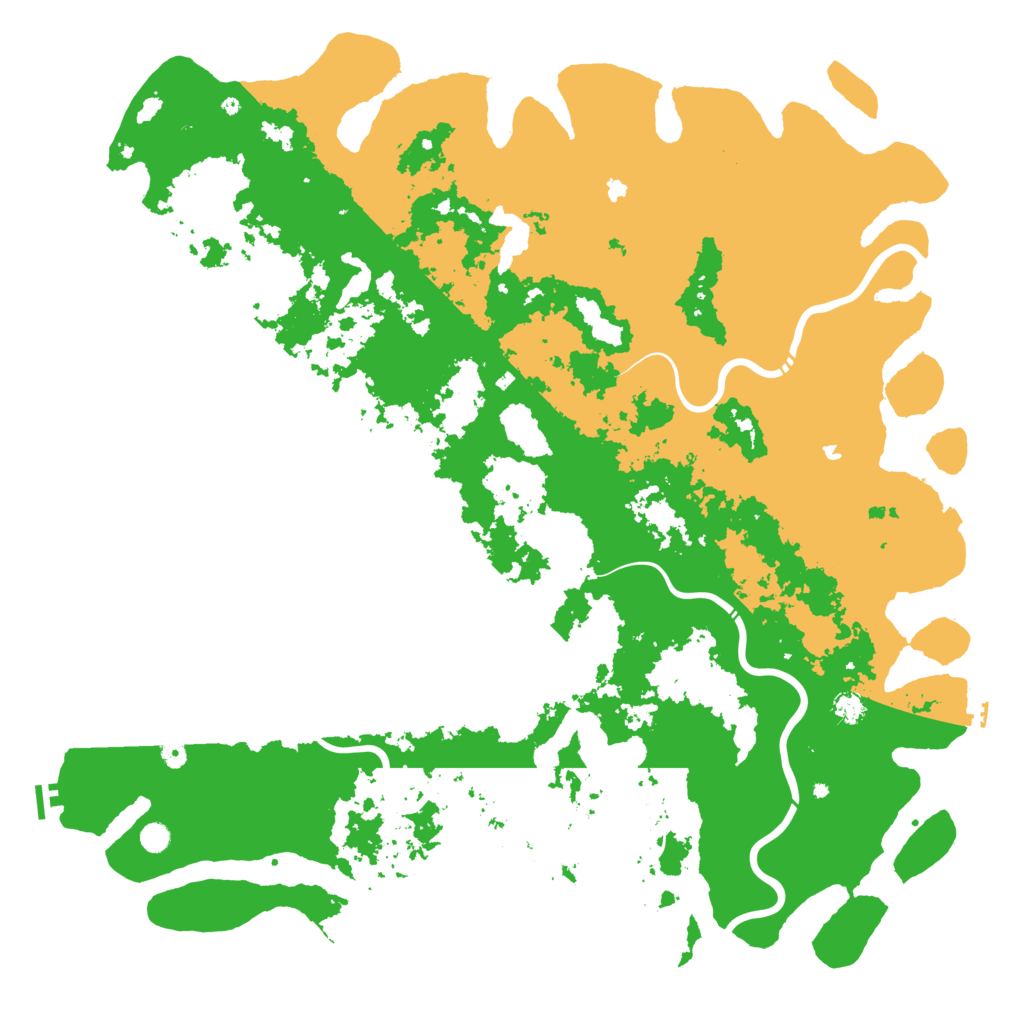 Biome Rust Map: Procedural Map, Size: 6000, Seed: 85545625