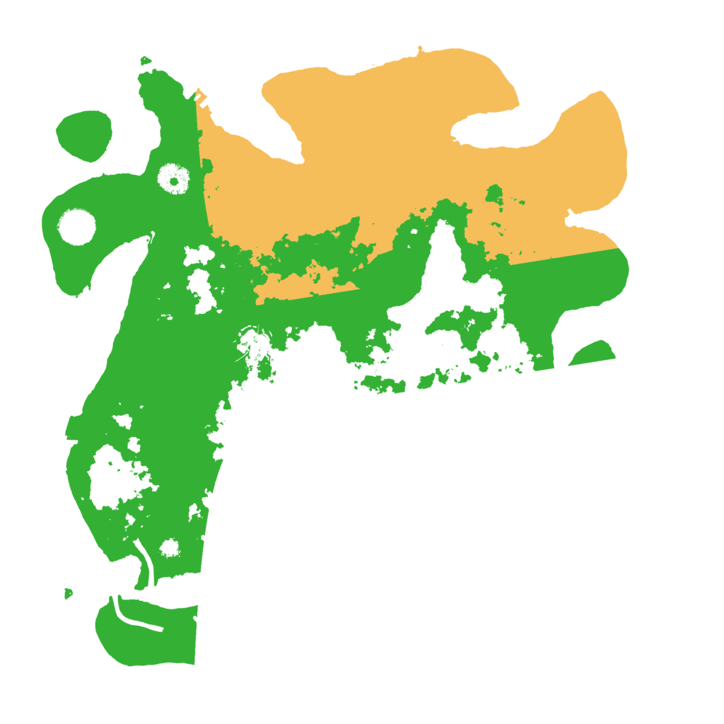 Biome Rust Map: Procedural Map, Size: 3500, Seed: 2041357835