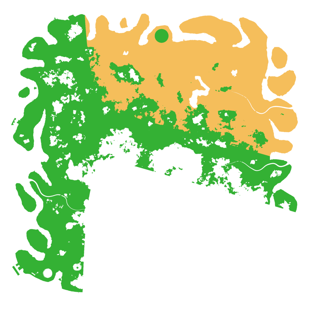 Biome Rust Map: Procedural Map, Size: 6000, Seed: 8545625