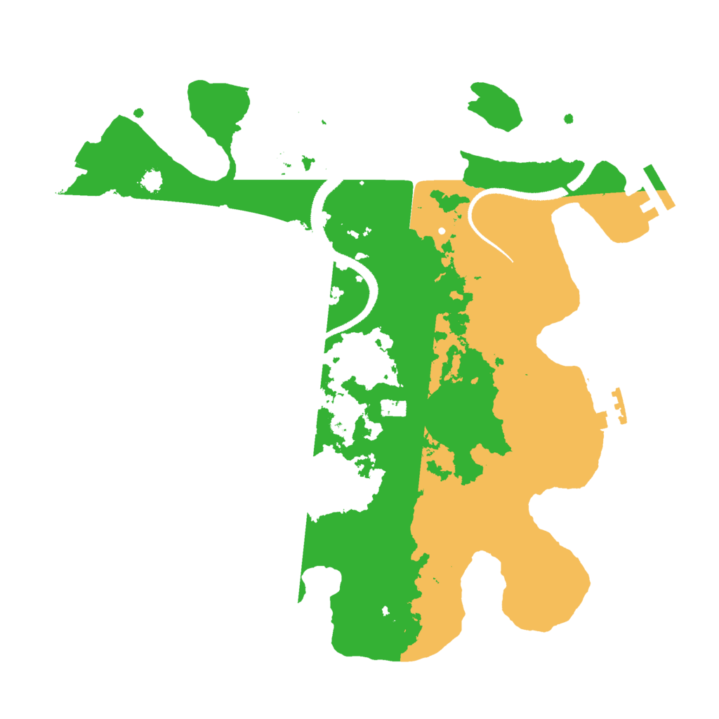 Biome Rust Map: Procedural Map, Size: 3000, Seed: 1773126458