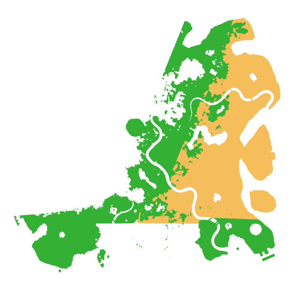 Biome Rust Map: Procedural Map, Size: 4500, Seed: 547592