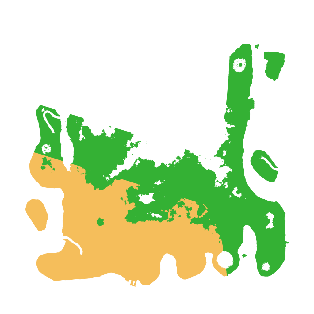 Biome Rust Map: Procedural Map, Size: 3500, Seed: 145009