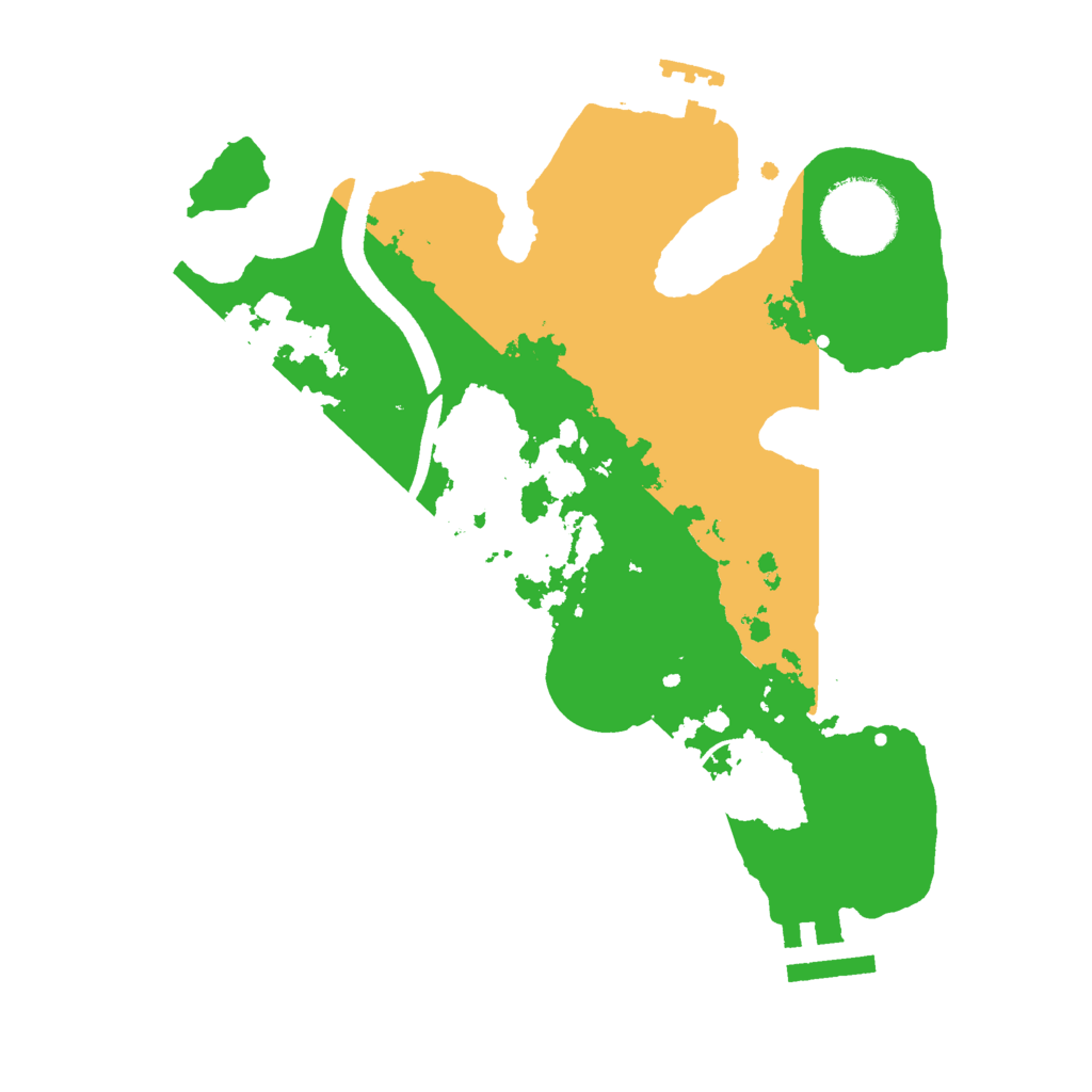 Biome Rust Map: Procedural Map, Size: 2500, Seed: 51619897