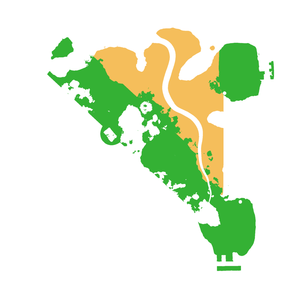 Biome Rust Map: Procedural Map, Size: 2500, Seed: 51619897