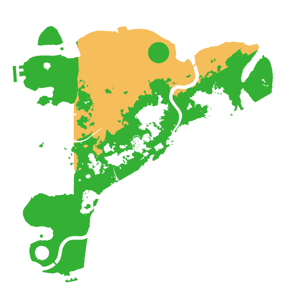 Biome Rust Map: Procedural Map, Size: 3700, Seed: 93911915