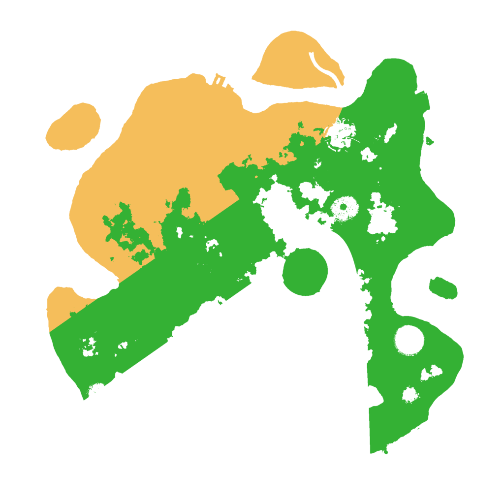 Biome Rust Map: Procedural Map, Size: 3000, Seed: 19896