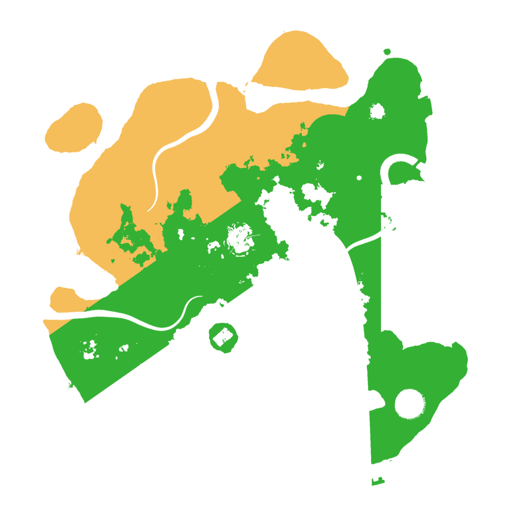 Biome Rust Map: Procedural Map, Size: 3000, Seed: 19896
