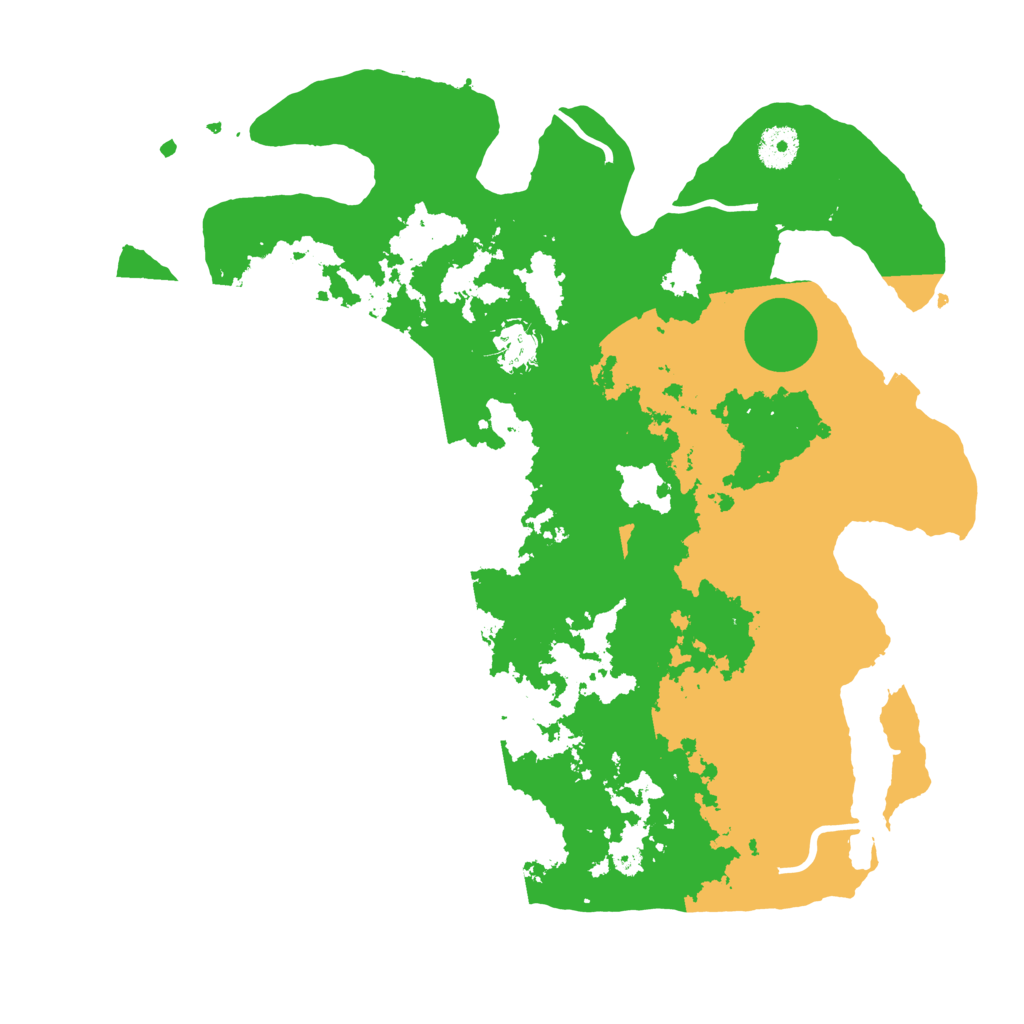 Biome Rust Map: Procedural Map, Size: 3700, Seed: 88957367