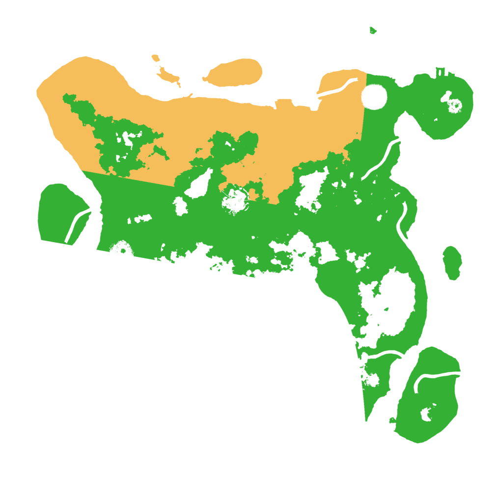 Biome Rust Map: Procedural Map, Size: 3500, Seed: 77495607