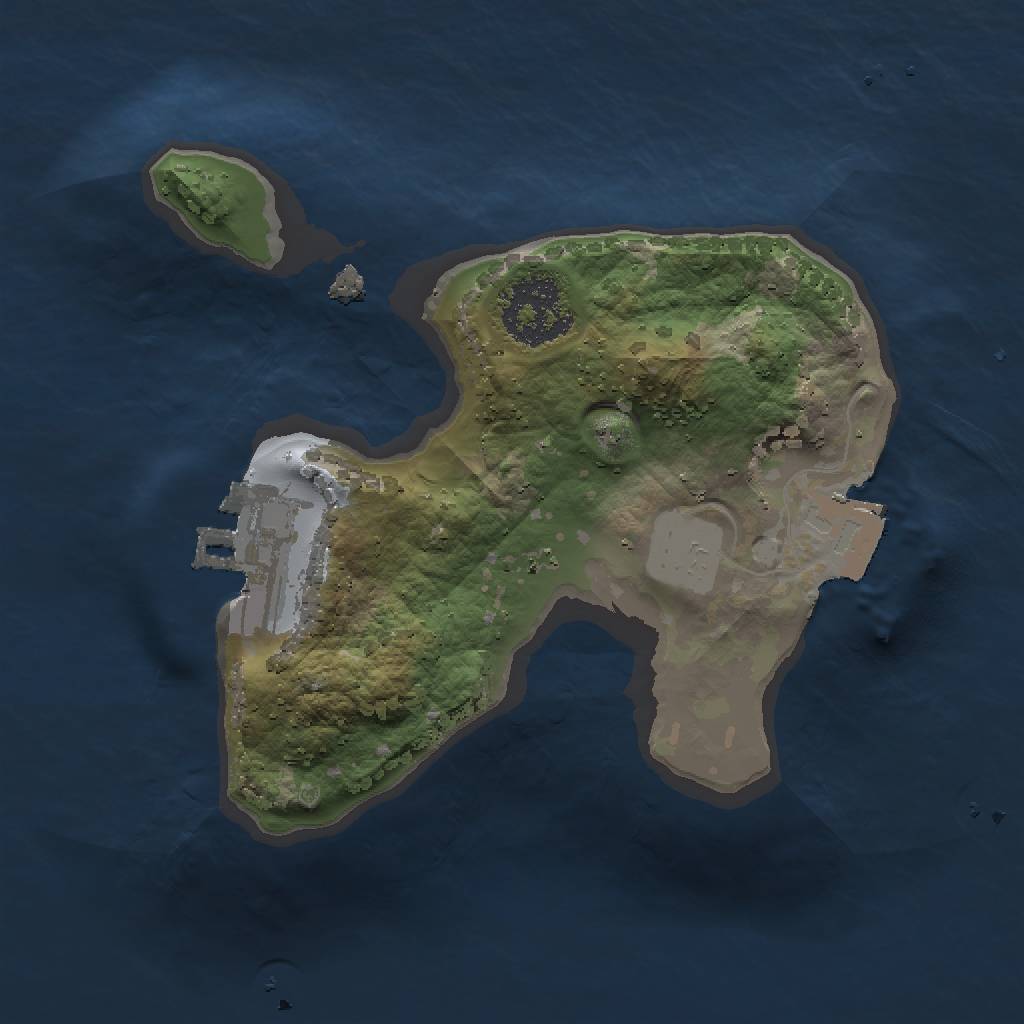 Rust Map: Procedural Map, Size: 1500, Seed: 1325862992, 4 Monuments