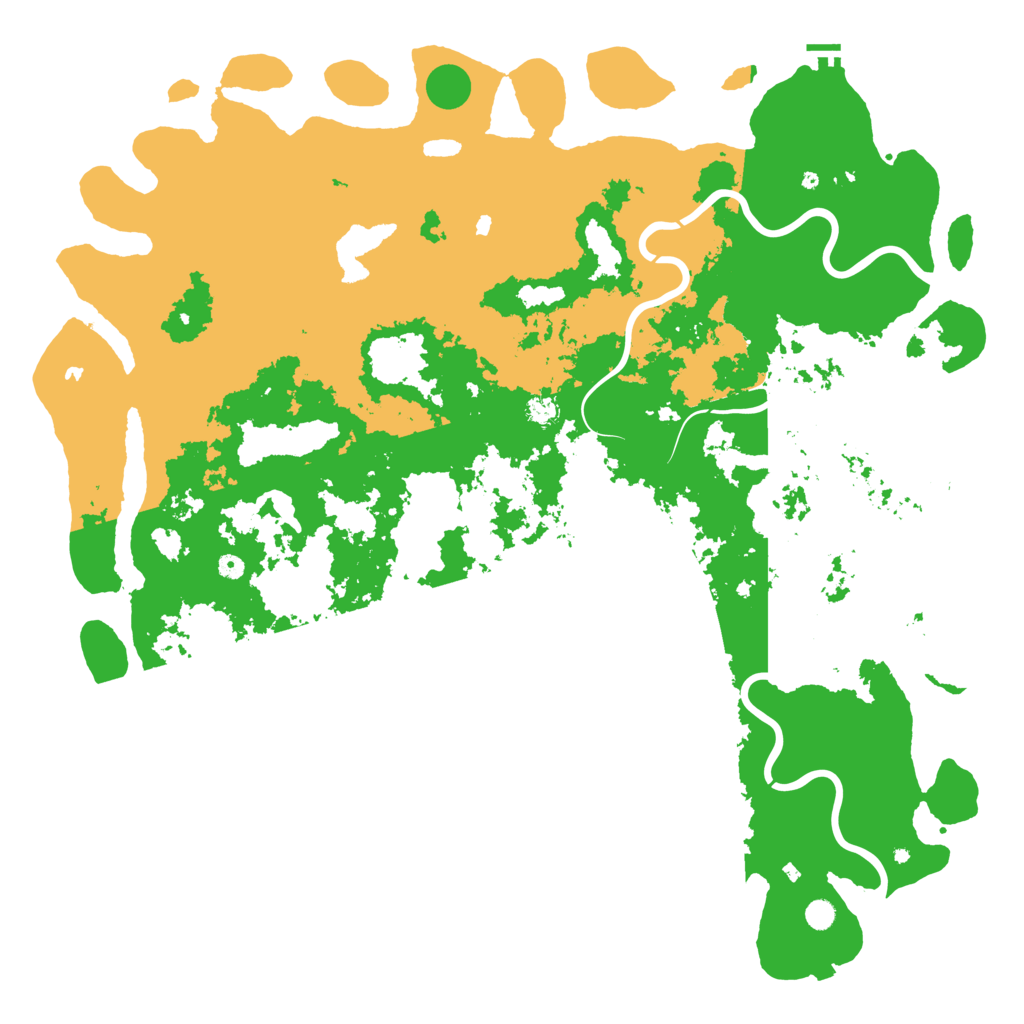 Biome Rust Map: Procedural Map, Size: 6000, Seed: 13153539