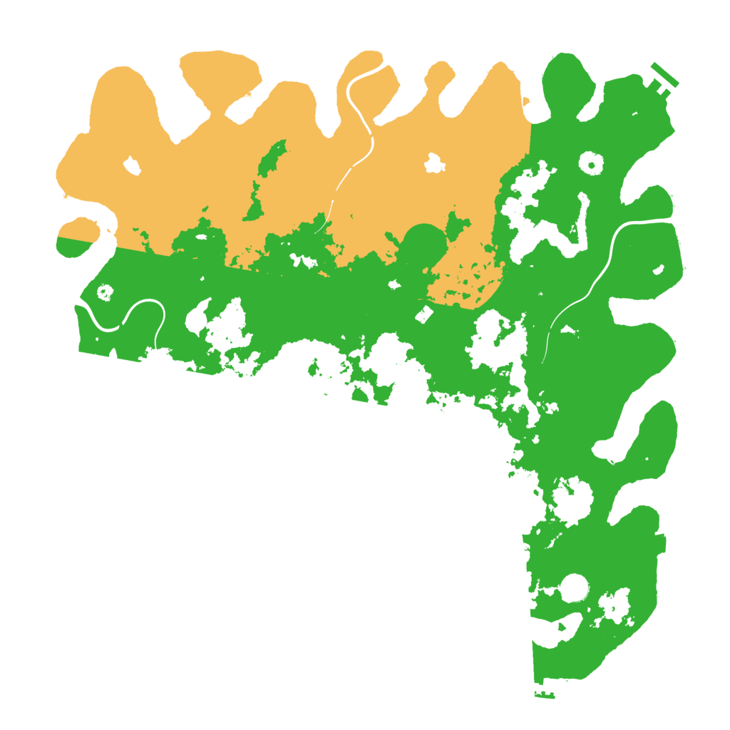 Biome Rust Map: Procedural Map, Size: 4500, Seed: 1411222040