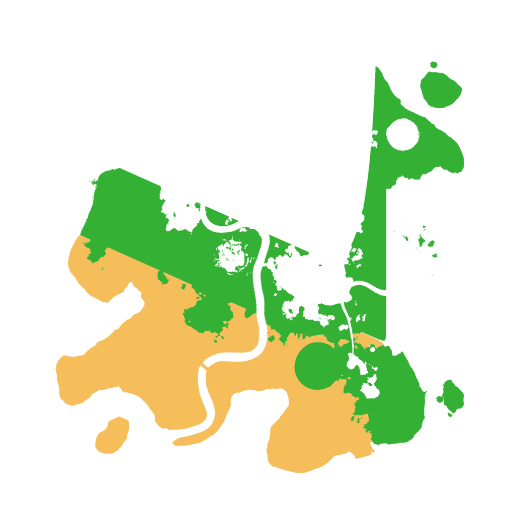 Biome Rust Map: Procedural Map, Size: 3000, Seed: 21436876
