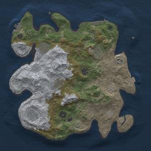 Thumbnail Rust Map: Procedural Map, Size: 3250, Seed: 27, 15 Monuments