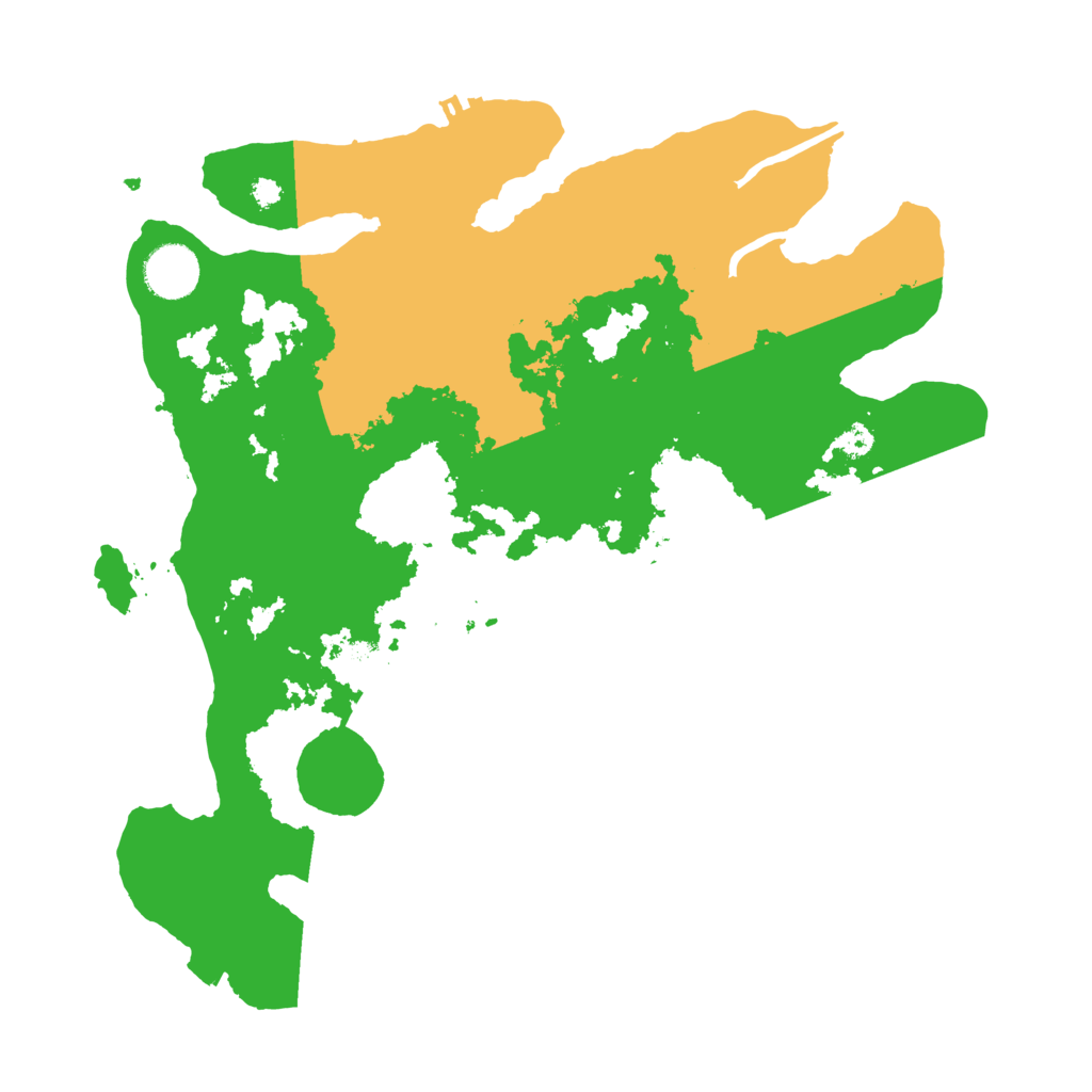 Biome Rust Map: Procedural Map, Size: 3500, Seed: 831220