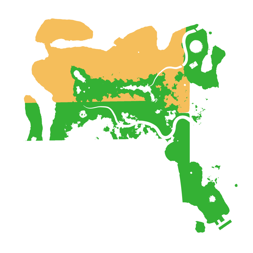 Biome Rust Map: Procedural Map, Size: 3500, Seed: 214125134