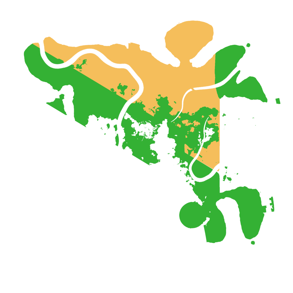 Biome Rust Map: Procedural Map, Size: 3000, Seed: 23731556