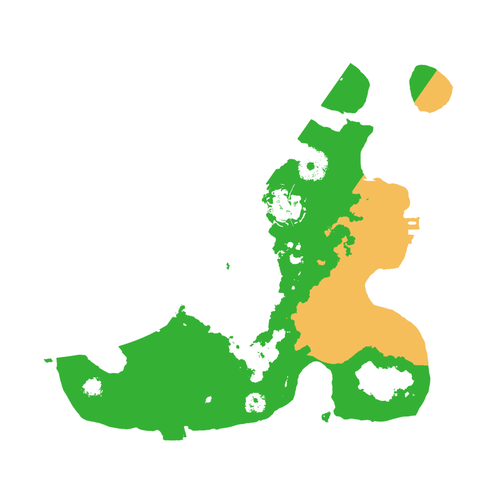 Biome Rust Map: Procedural Map, Size: 2500, Seed: 1203