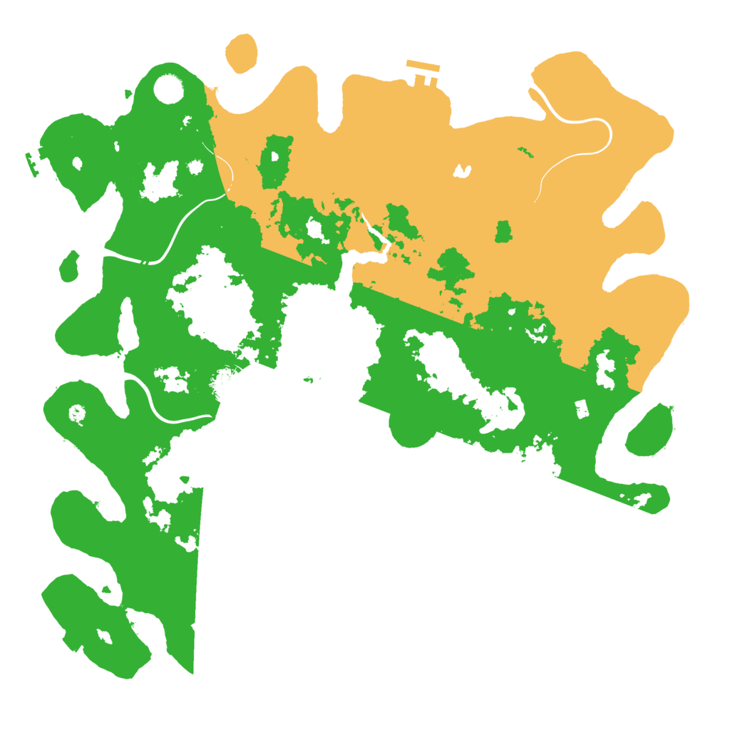 Biome Rust Map: Procedural Map, Size: 4400, Seed: 62420722