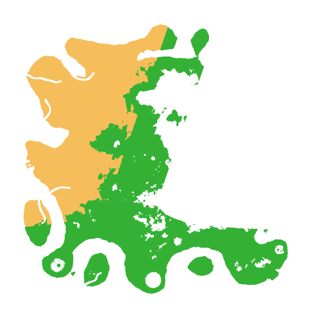 Biome Rust Map: Procedural Map, Size: 3500, Seed: 152210821