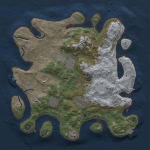 Thumbnail Rust Map: Procedural Map, Size: 3500, Seed: 152210821, 15 Monuments