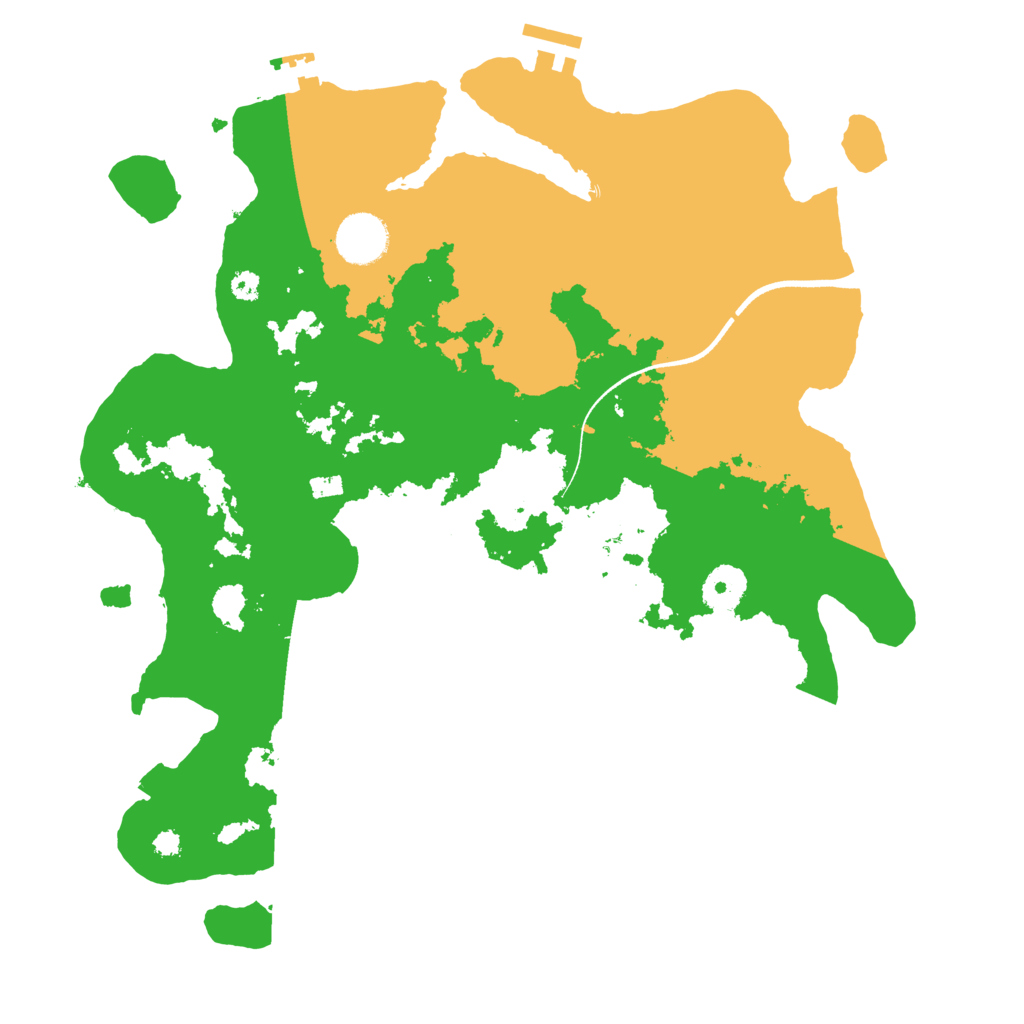 Biome Rust Map: Procedural Map, Size: 3500, Seed: 810548712