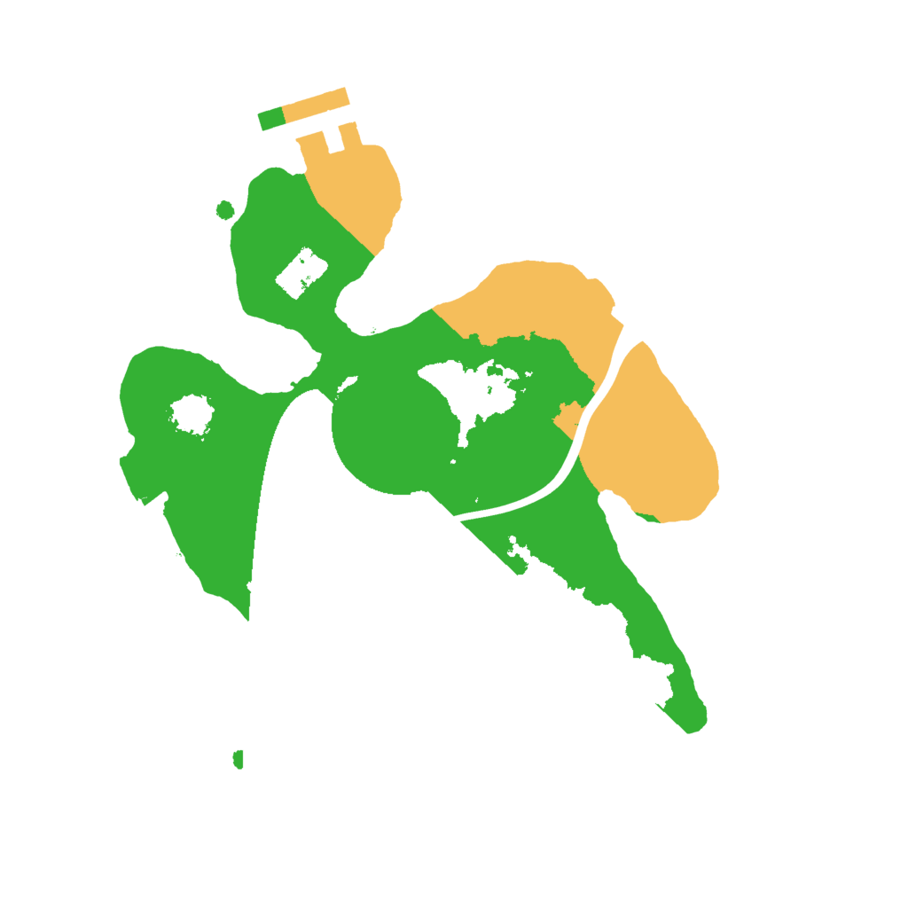 Biome Rust Map: Procedural Map, Size: 2000, Seed: 1009370324