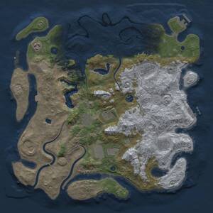 Thumbnail Rust Map: Procedural Map, Size: 4200, Seed: 2074460, 15 Monuments