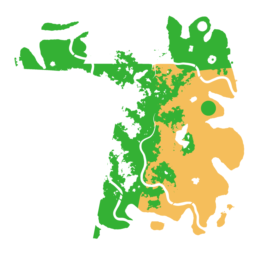 Biome Rust Map: Procedural Map, Size: 4500, Seed: 23456