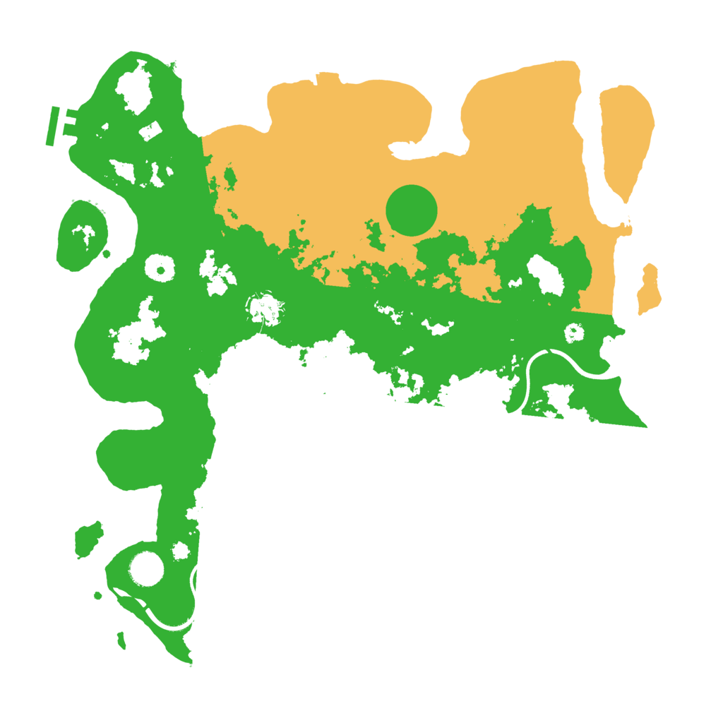 Biome Rust Map: Procedural Map, Size: 3700, Seed: 142500379