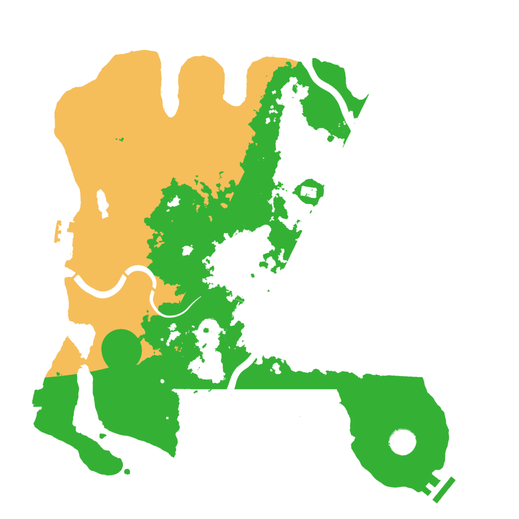 Biome Rust Map: Procedural Map, Size: 3500, Seed: 1463008227